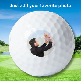 Gepersonaliseerde foto aangepaste huisdier of fami golfballen