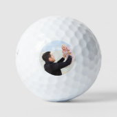 Gepersonaliseerde foto aangepaste huisdier of fami golfballen (Voorkant)