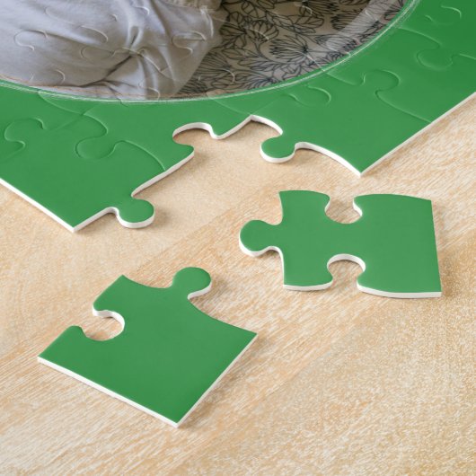 Gepersonaliseerde foto aangepaste kerst aandenken legpuzzel (Zijkant)