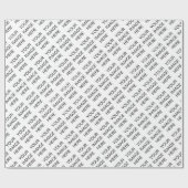 Gepersonaliseerde foto Aangepaste verpakking Paper Cadeaupapier (Vlak)