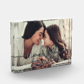 Gepersonaliseerde foto Acryl Horizontaal fotoblok (Links)