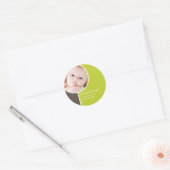 GEPERSONALISEERDE FOTO ADRESETIKETTEN :: Goodcheer Ronde Sticker (Envelop)