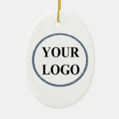 Gepersonaliseerde foto Afbeelding Familie Kerstmis Keramisch Ornament (Voorkant)