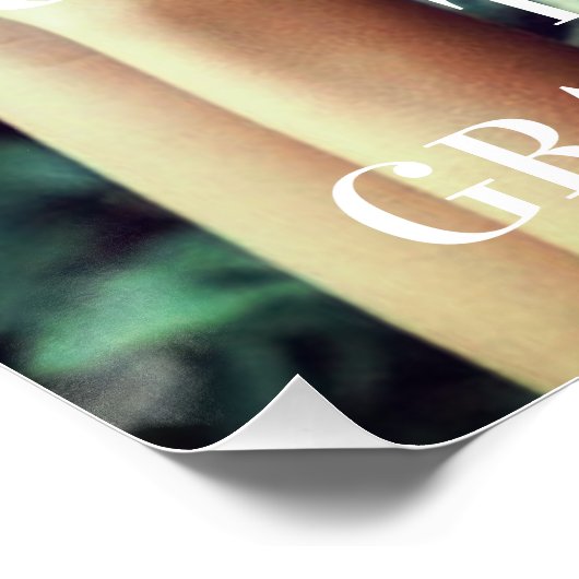 Gepersonaliseerde foto afstudeerfeest Welkom Perfect Poster (Hoek)