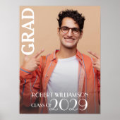 Gepersonaliseerde foto Afstuderen Poster (Voorkant)