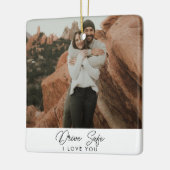 Gepersonaliseerde Foto Auto Ornament Hanging Car (Links)
