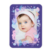 Gepersonaliseerde foto Baby Meisje Kleine Zeemeerm Magneet (Verticaal)