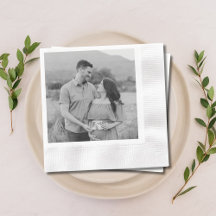 Gepersonaliseerde foto Baby shower servetten