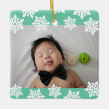 Gepersonaliseerde Foto baby's eerste Kerstmis