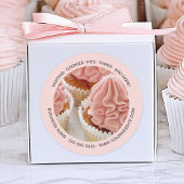 Gepersonaliseerde foto bakkerij ronde sticker