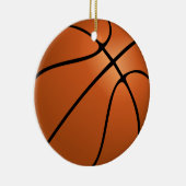 Gepersonaliseerde foto Basketbal Ornament (Rechts)