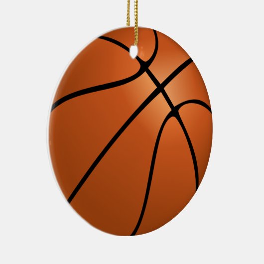 Gepersonaliseerde foto Basketbal Ornament (Rechts)