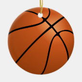 Gepersonaliseerde foto Basketbal Ornament (Voorkant)