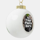 Gepersonaliseerde foto Bauble Ornament (Links)