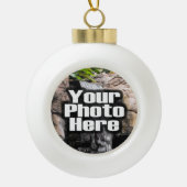 Gepersonaliseerde foto Bauble Ornament (Voorkant)