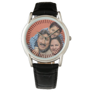 Gepersonaliseerde FOTO Bekijk Mannen Keepsake Fami Horloge