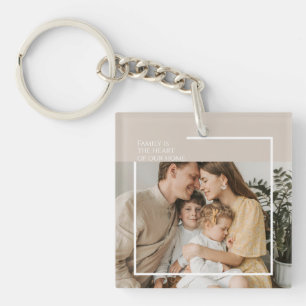 Gepersonaliseerde Foto & Bericht Acryl Sleutelhang Sleutelhanger