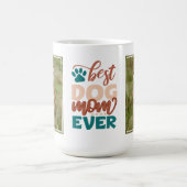 Gepersonaliseerde foto Beste hond Moeder ooit Koffiemok (Center)