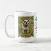 Gepersonaliseerde foto Beste hond Moeder ooit Koffiemok (Links)