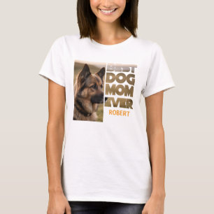 Gepersonaliseerde foto Beste hond moeder ooit T-shirt