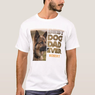Gepersonaliseerde foto Beste hond vader ooit T-shirt