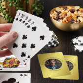 Gepersonaliseerde foto Beste opa ooit goud Pokerkaarten (Insitu)