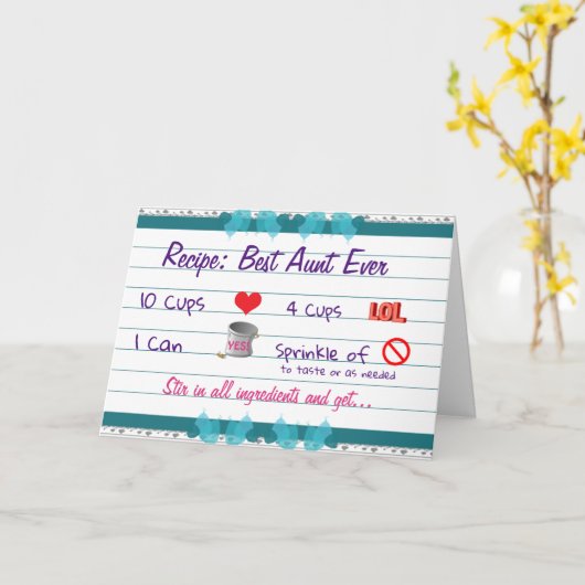 Gepersonaliseerde Foto Beste Tante Ooit Verjaardag Kaart (Gele Bloem)