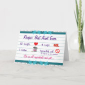 Gepersonaliseerde Foto Beste Tante Ooit Verjaardag Kaart (Voorkant)