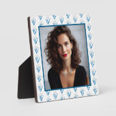 Gepersonaliseerde foto Blauwe ijsberg Inspirerend Fotoplaat (Voorkant)