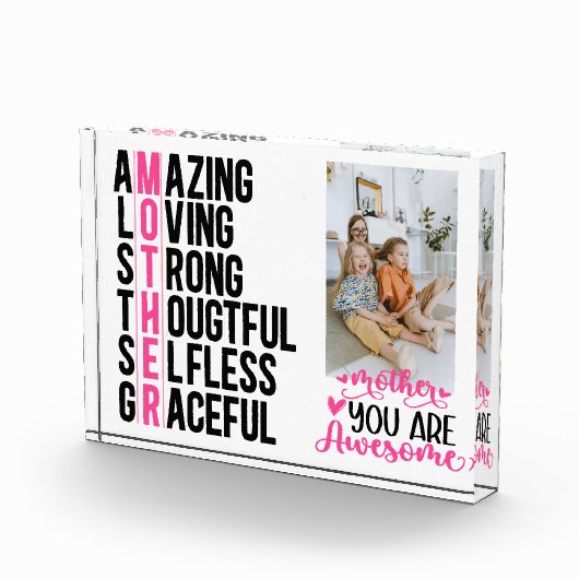 Gepersonaliseerde foto blokcode, Moederdag (Rechts)