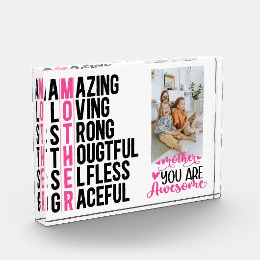 Gepersonaliseerde foto blokcode, Moederdag (Links)