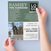 Gepersonaliseerde foto - Boomchirurg - Arborist Flyer (Hand)