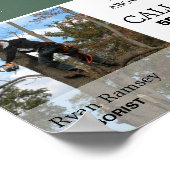 Gepersonaliseerde foto - Boomchirurg - Arborist Poster (Hoek)