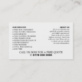 Gepersonaliseerde foto - Boomchirurg - Arborist Visitekaartje (Achterkant)