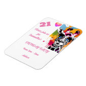 Gepersonaliseerde foto Briefkaart Verjaardagsuitno Magneet (Linkerzijde)