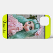 Gepersonaliseerde foto Bright Neon Citroen Case-Mate iPhone Case (Achterkant (horizontaal))