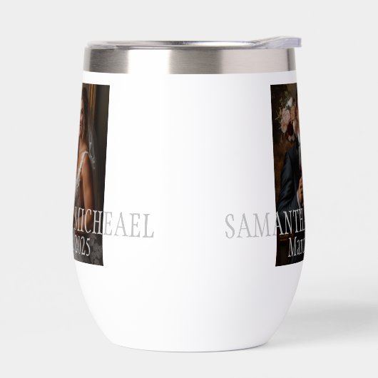 Gepersonaliseerde foto bruiloft cadeau bruid bruid (Links)