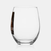 Gepersonaliseerde foto bruiloft cadeau bruid bruid wijnglas zonder voet (Links)