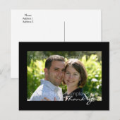 Gepersonaliseerde foto bruiloft Dank u Briefkaarte Briefkaart (Voorkant / Achterkant)