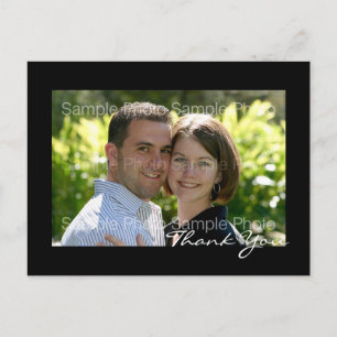 Gepersonaliseerde foto bruiloft Dank u Briefkaarte Briefkaart