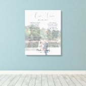 Gepersonaliseerde foto bruiloft & geloften Canvas Afdruk (Insitu (Houten vloer))