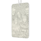 Gepersonaliseerde foto Bruiloft Pink Gingham Luchtverfrisser (Links)