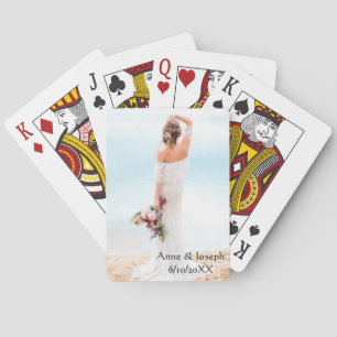 Gepersonaliseerde foto bruiloft speelkaarten