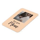 Gepersonaliseerde foto cadeau magneet, hou van je  magneet (Linkerzijde)