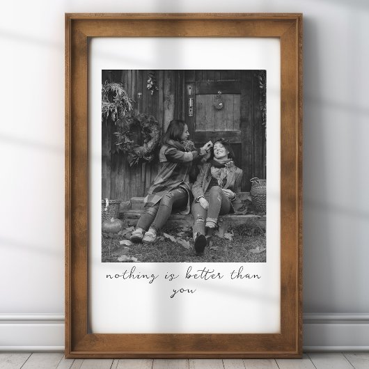 Gepersonaliseerde foto cadeau voor moeder met Afbe Poster