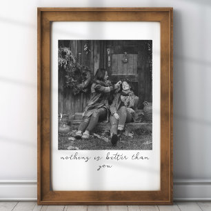 Gepersonaliseerde foto cadeau voor moeder met Afbe Poster