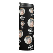 Gepersonaliseerde foto cadeau voor oma aangepaste  thermosbeker (Geroteerd rechts)