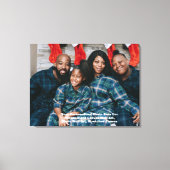 Gepersonaliseerde Foto Canvas, Kerstfoto Canvas Afdruk (Voorkant)