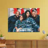 Gepersonaliseerde Foto Canvas, Kerstfoto Canvas Afdruk (Insitu (Woonkamer))