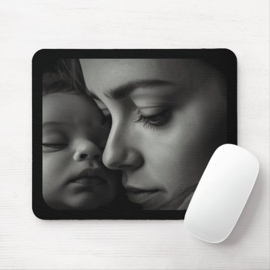 Gepersonaliseerde foto collage cadeau muismat (Met muis)